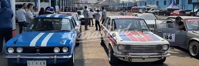 Walaupun belum full spec, Ibnu Ambara Mengunci Kemenangan seri ke II ISSOM Ibnu Ambara (paling kanan) berhasil meraih juara di kelas retro 2000 max.