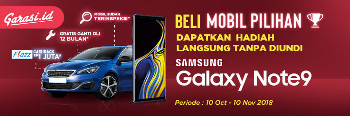 Ikutan Garasi.id Good Deal 10.10, Otomatis Kamu Dapet Samsung Galaxy Note9 Mobil Pilihan Garasi.id