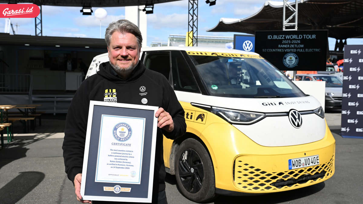 Sempat Lintasi Indonesia, Volkswagen ID. Buzz Resmi Catat Guinness World Records Usai Jelajahi 92 Negara.