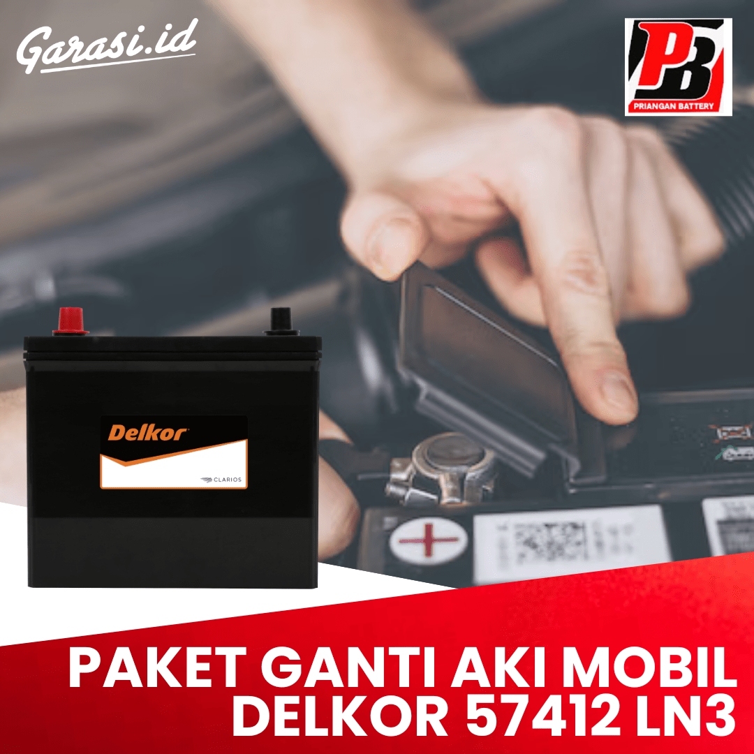 GANTI AKI MOBIL DELKOR 57412 LN3