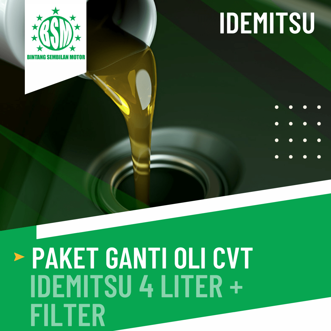 Paket Ganti Oli CVT (Idemitsu) + Filter CVT