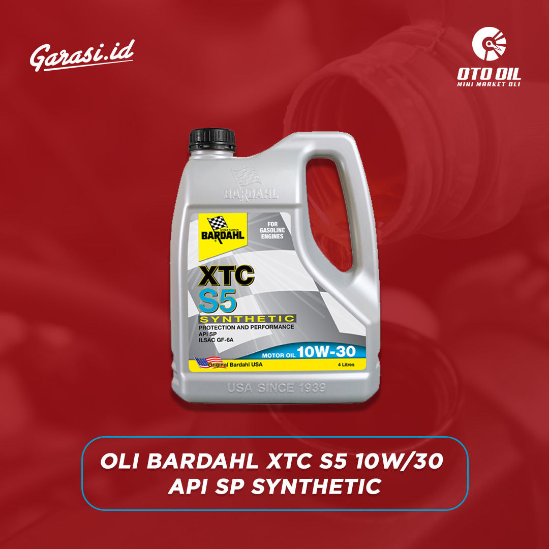 Oli Bardahl XTC S5 10W/30 API SP Synthetic