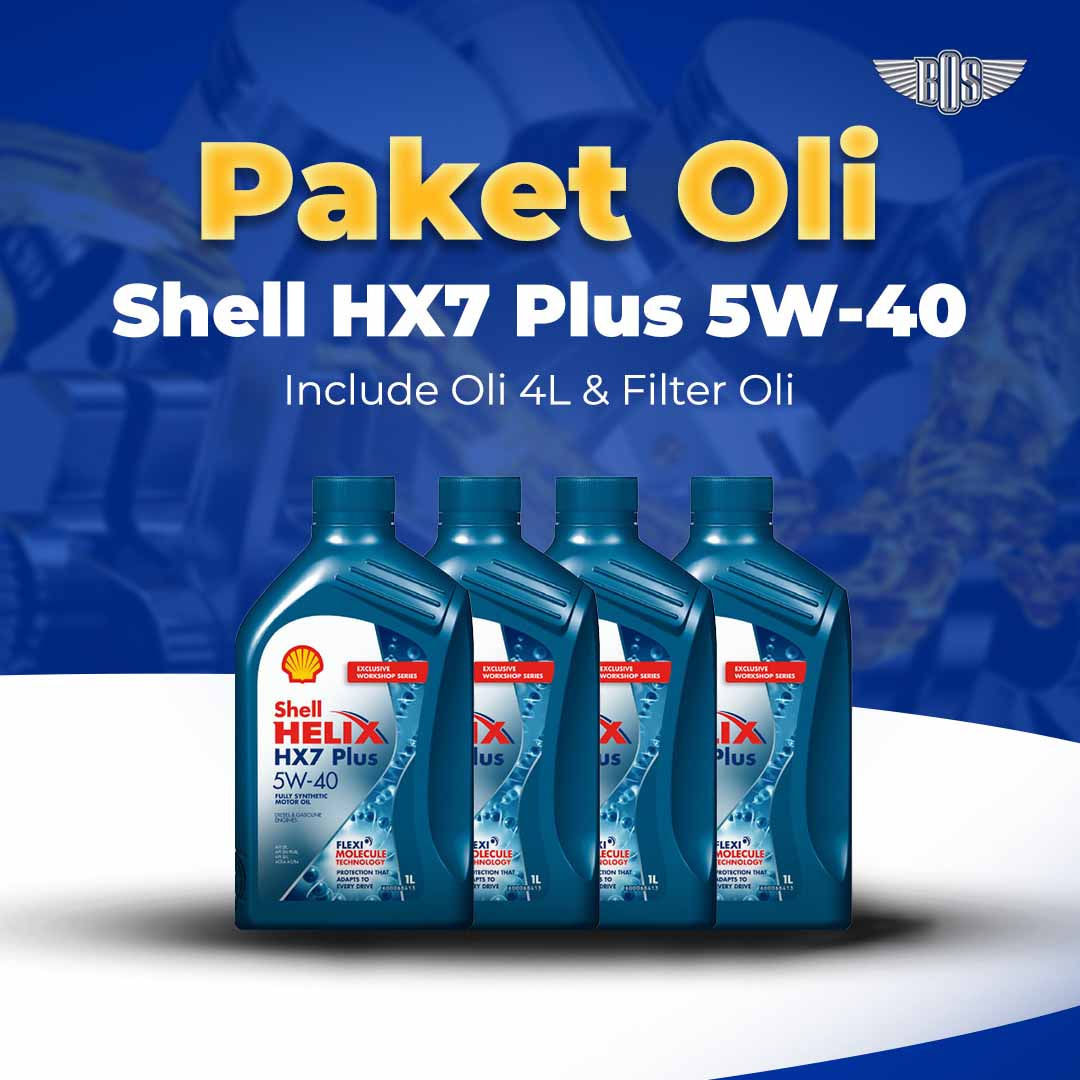 Paket Oli Shell HX7 5W-40