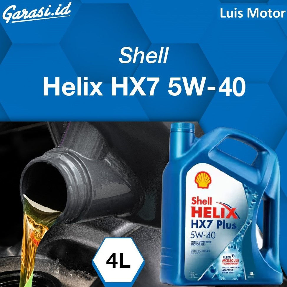 Ganti Oli Shell Helix HX7 5W/40 4L