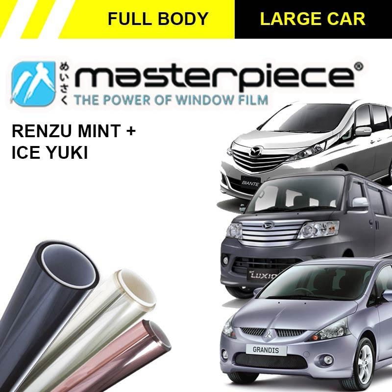 Masterpiece Renzu Mint + Ice Yuki Kaca Film Mobil for Large Car [Original/ Full Body]