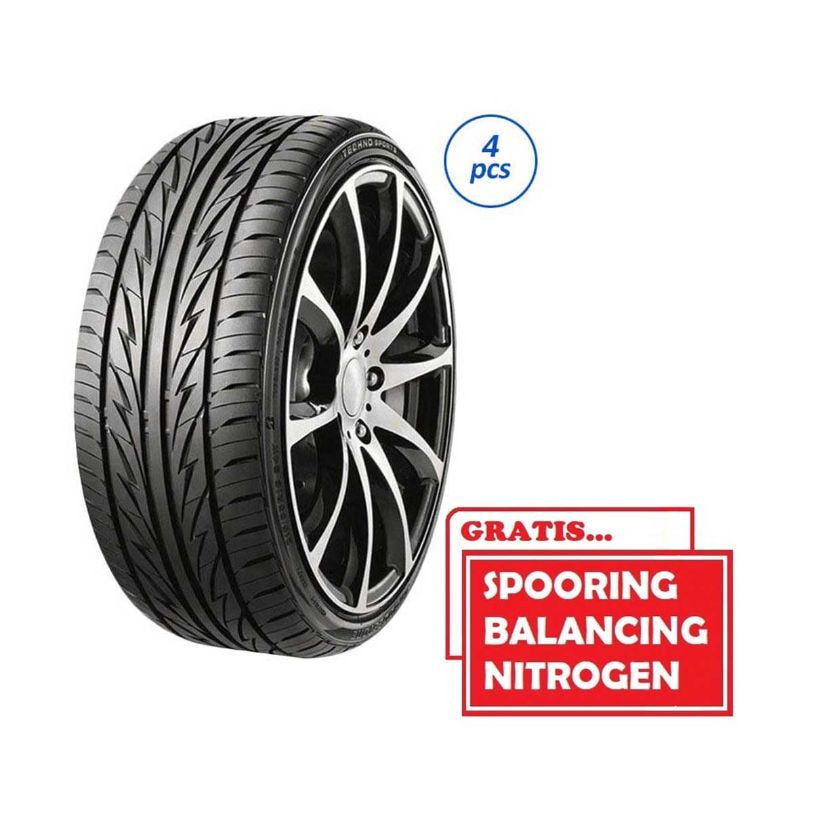 Bridgestone Techno Sport 195-50 R16 84V SP Ban Mobil [Gratis Pasang,Spooring Balance & Nitrogen]