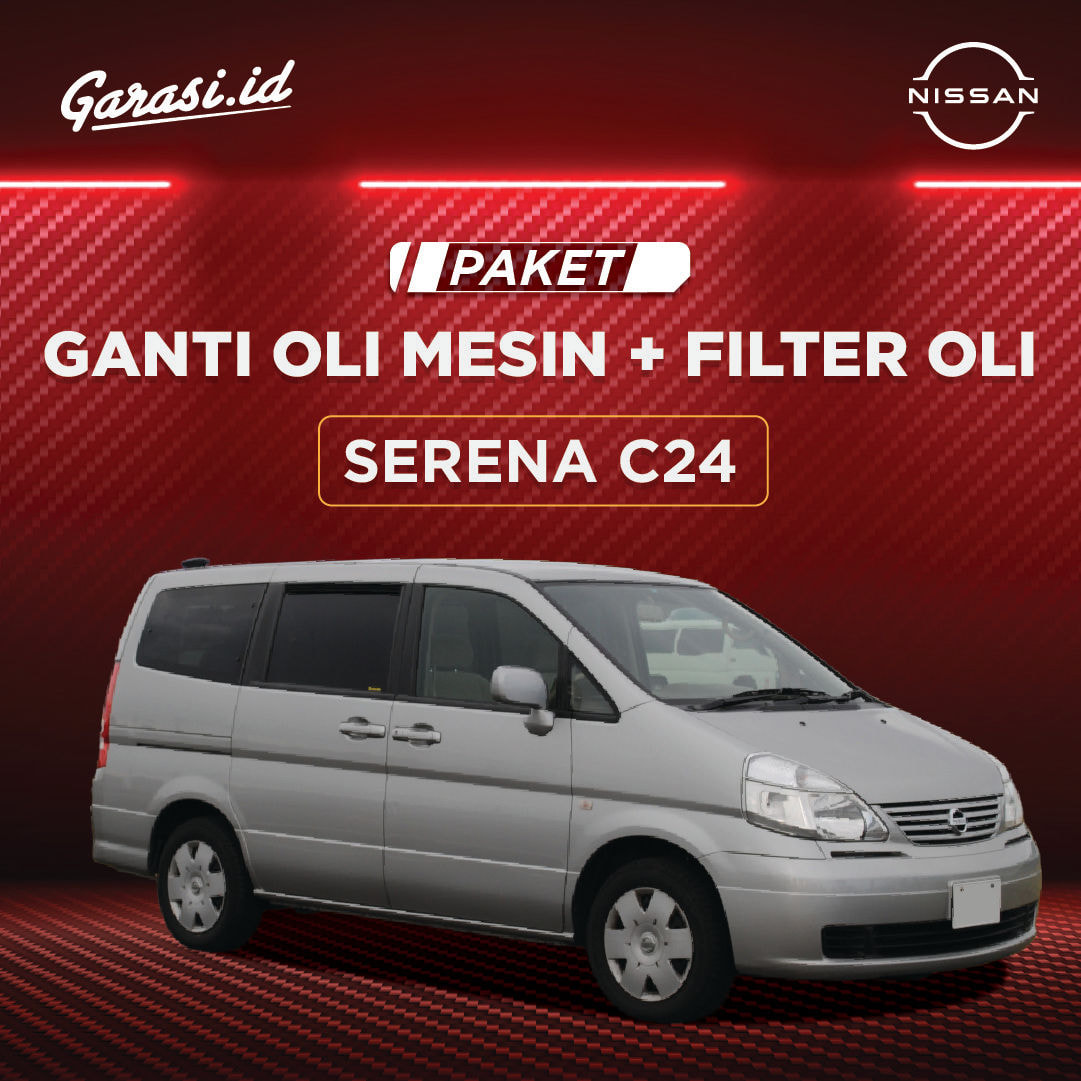 Paket Ganti Oli Mesin + Filter Oli Nissan Serena C24