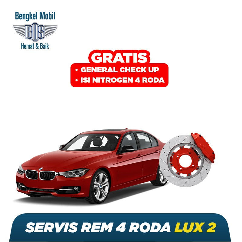 Servis Rem 4 Roda LUX1 Free General Check Up + Isi Nitrogen 4 Roda