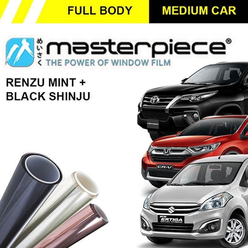 Masterpiece Original Renzu Mint + Black Shinju Kaca Film for Medium Car [Full Body]