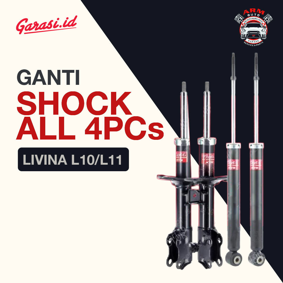 Paket Ganti Shock All 4 Pcs Nissan Livina L10/L11