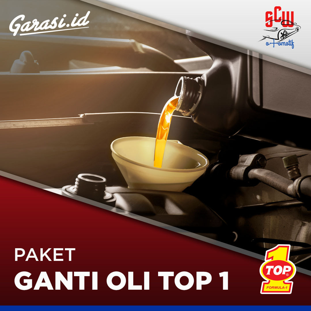 Ganti Oli TOP 1 Evolution [Gratis Filter Oli + Cuci Mobil + Vacuum]