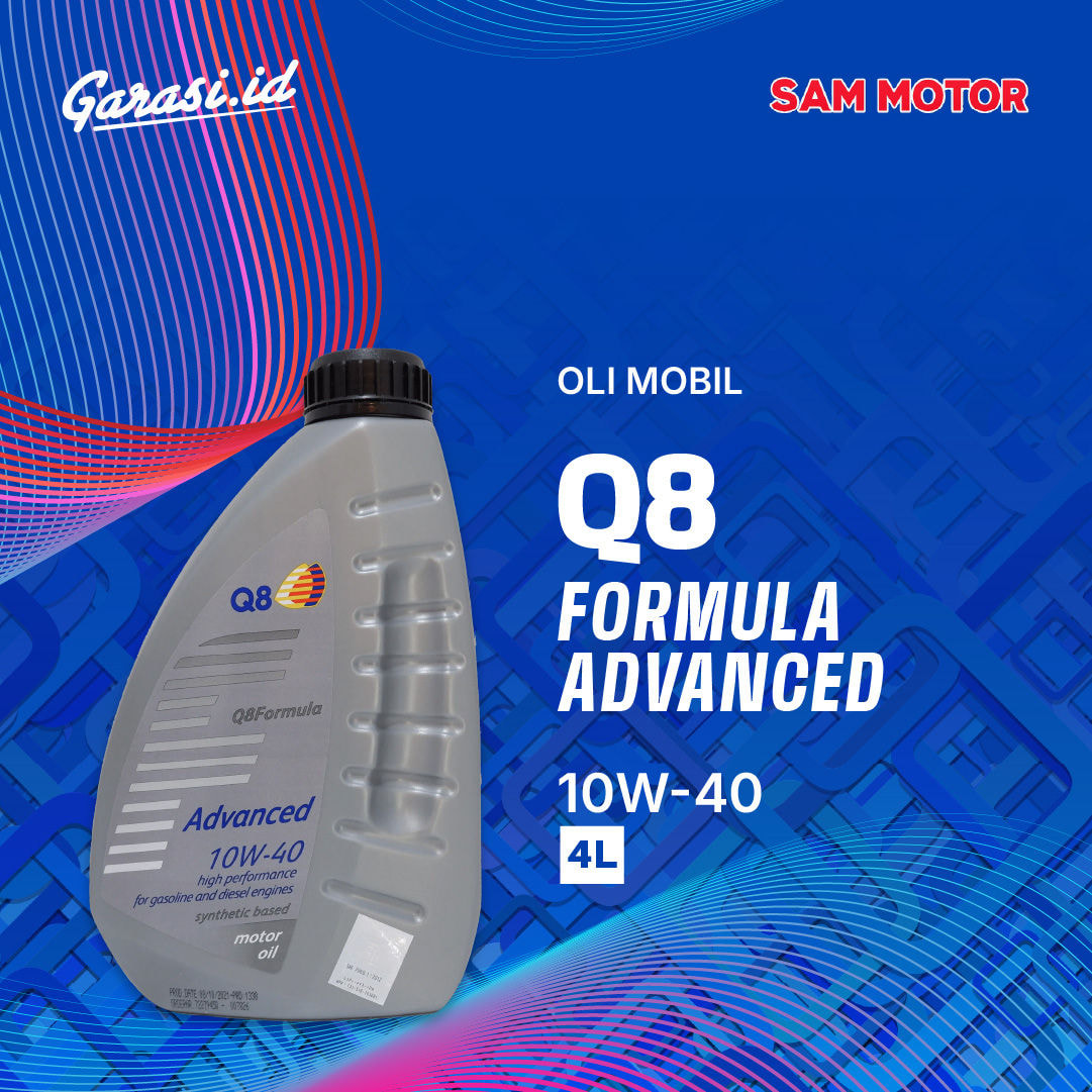 Paket Ganti Oli Q8 Formula Advance 10W/40 4L