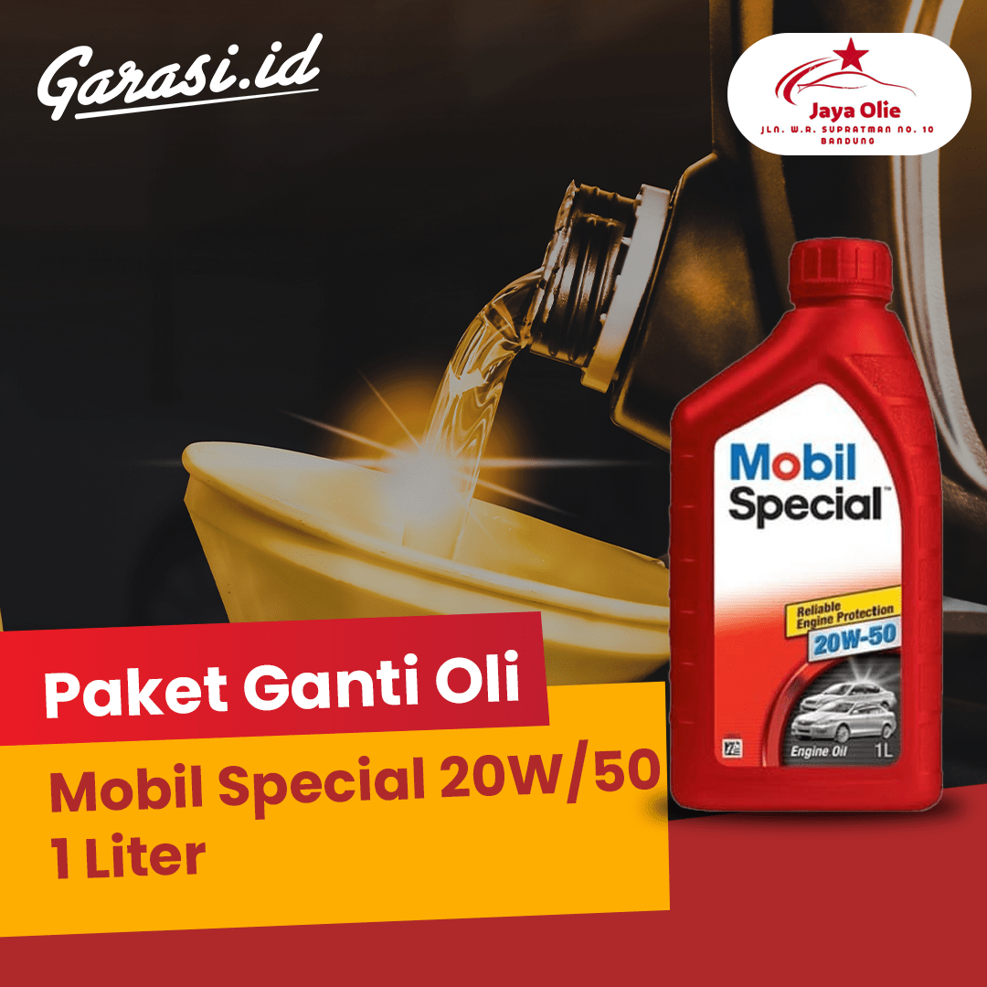 Paket Ganti Oli Mobil Special 20W/50 1 Liter