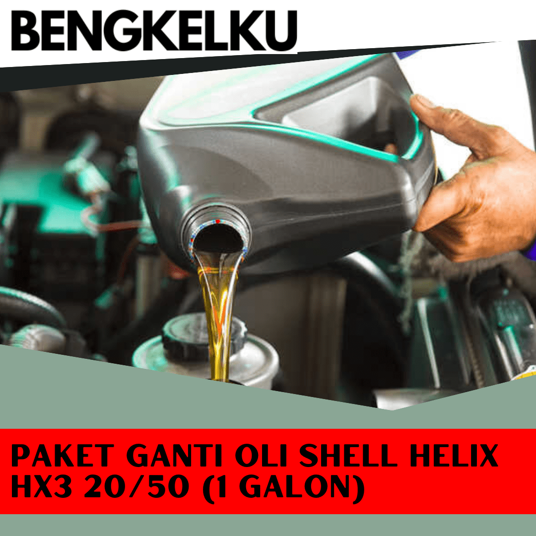 Paket Ganti Oli SHELL Helix HX3 20/50 (1 Galon)