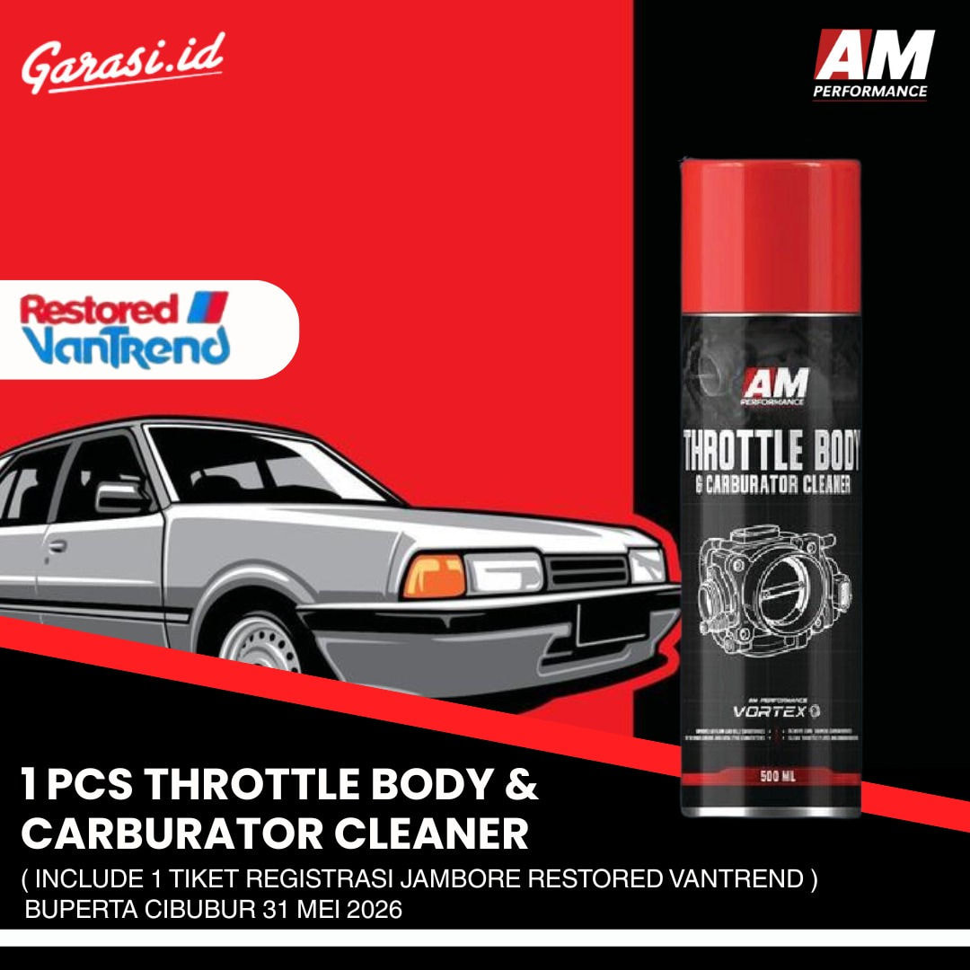 Throttle Body & Carburator Cleaner 500ml (Free 1 Register Jambore Restored Vantrend)