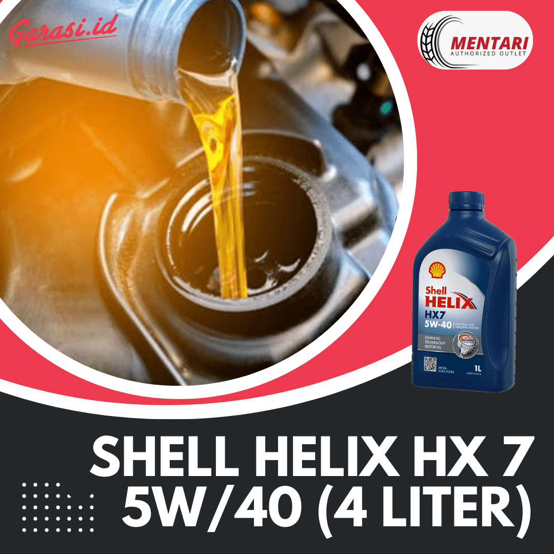 Paket Shell Helix HX 7 5W/40 4 Liter