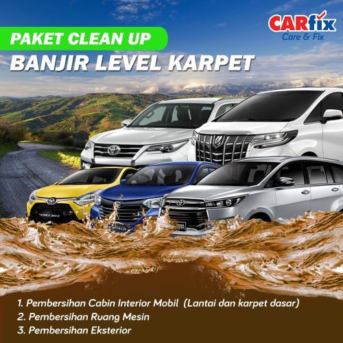 Paket Clean Up Banjir Level Karpet - Jabodetabek