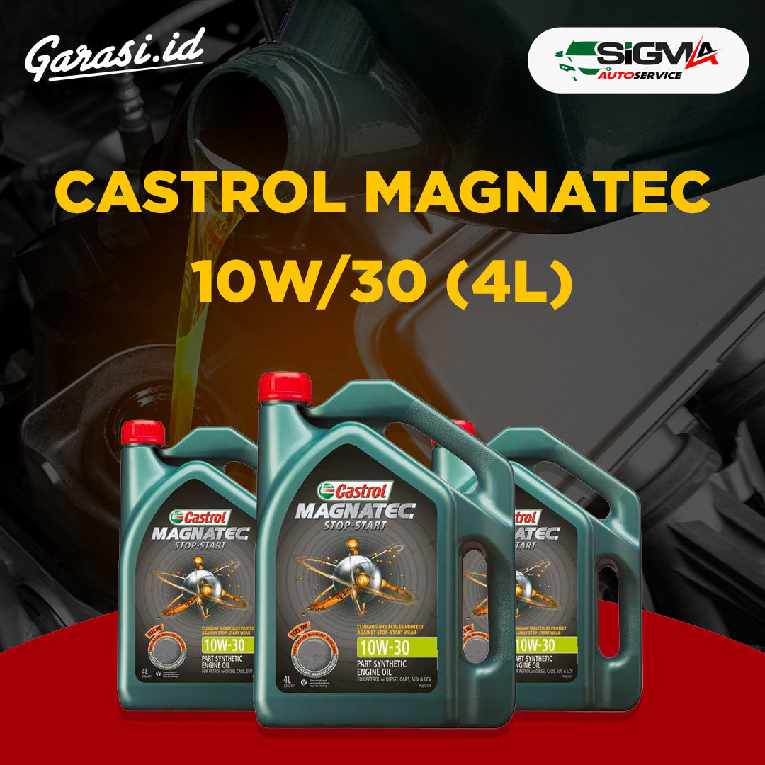 Paket Ganti Oli Diesel SIGMA Auto Service CASTROL MAGNATEC 10W30