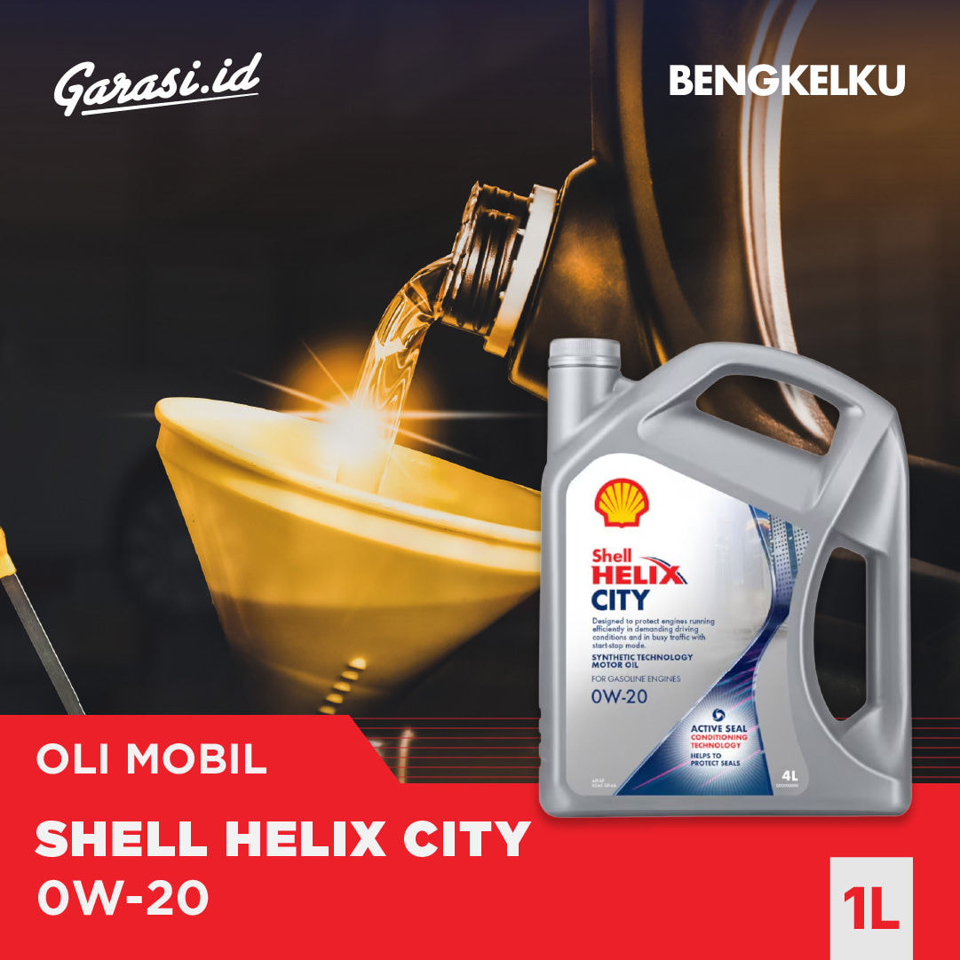 Ganti Oli Shell Helix City 0W/20 1 Galon