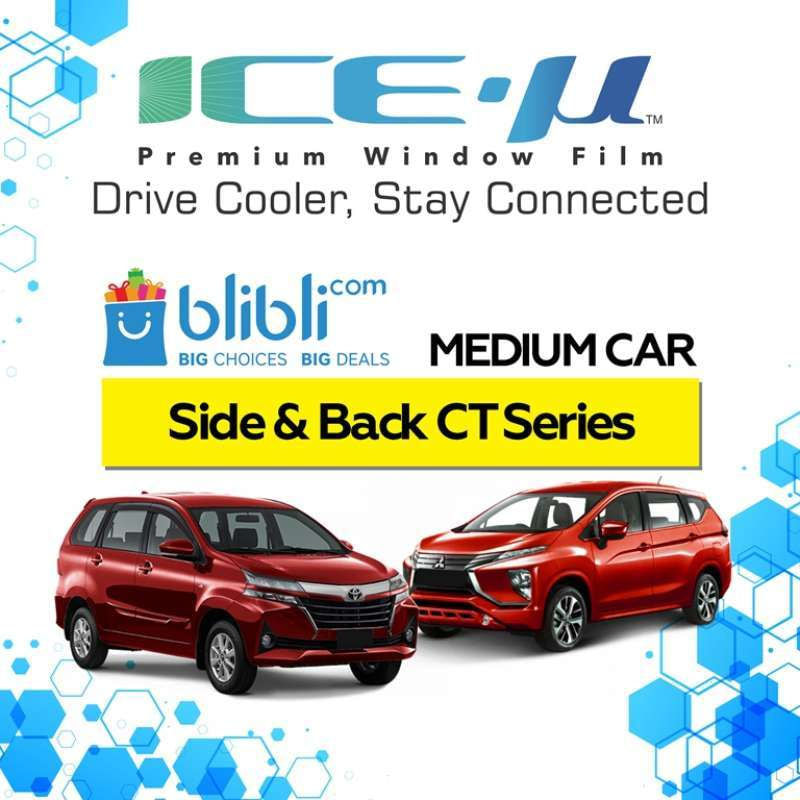 ICE-U Kaca Fim Mobil Kaca Samping dan Belakang CT Series For Medium Car
