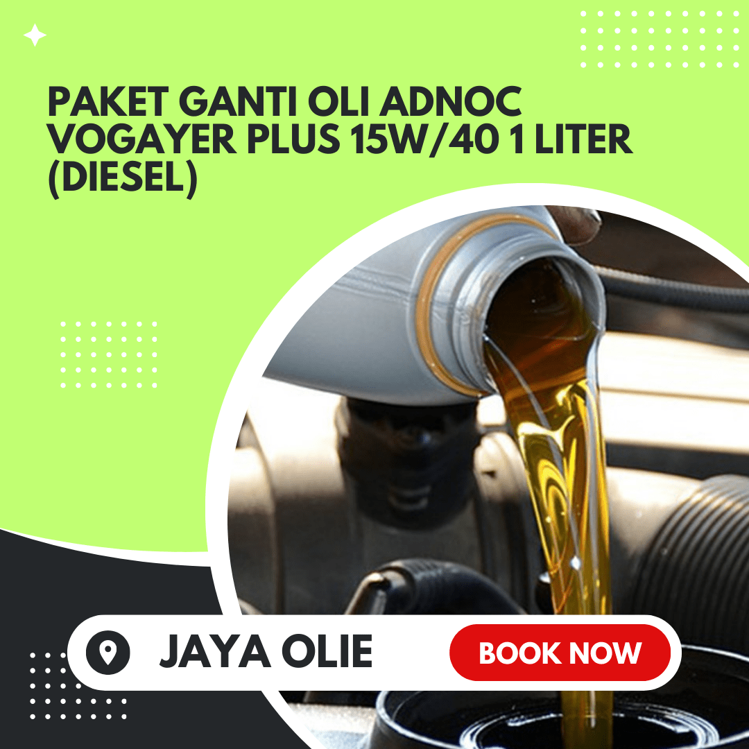 Paket Ganti Oli Adnoc Gold 5W/40 1 Liter (DIesel)