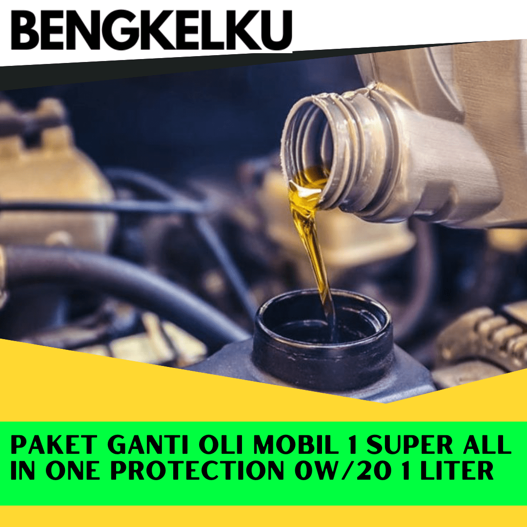 Paket Ganti Oli Mobil 1 Super All In One Protection 0w/20 1 Liter