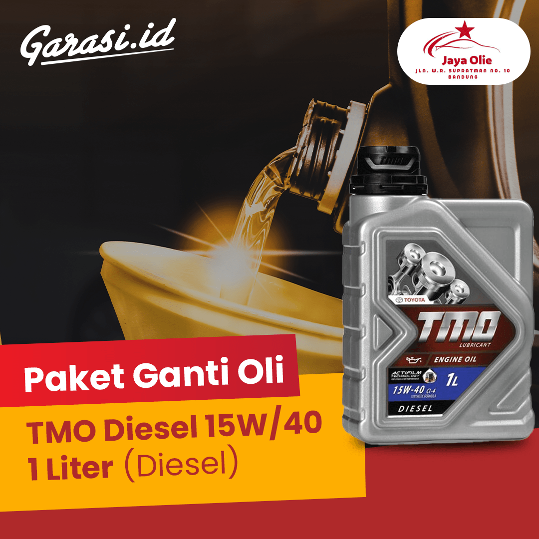 Paket Ganti Oli TMO Diesel 15W/40 1 Liter (DIesel)