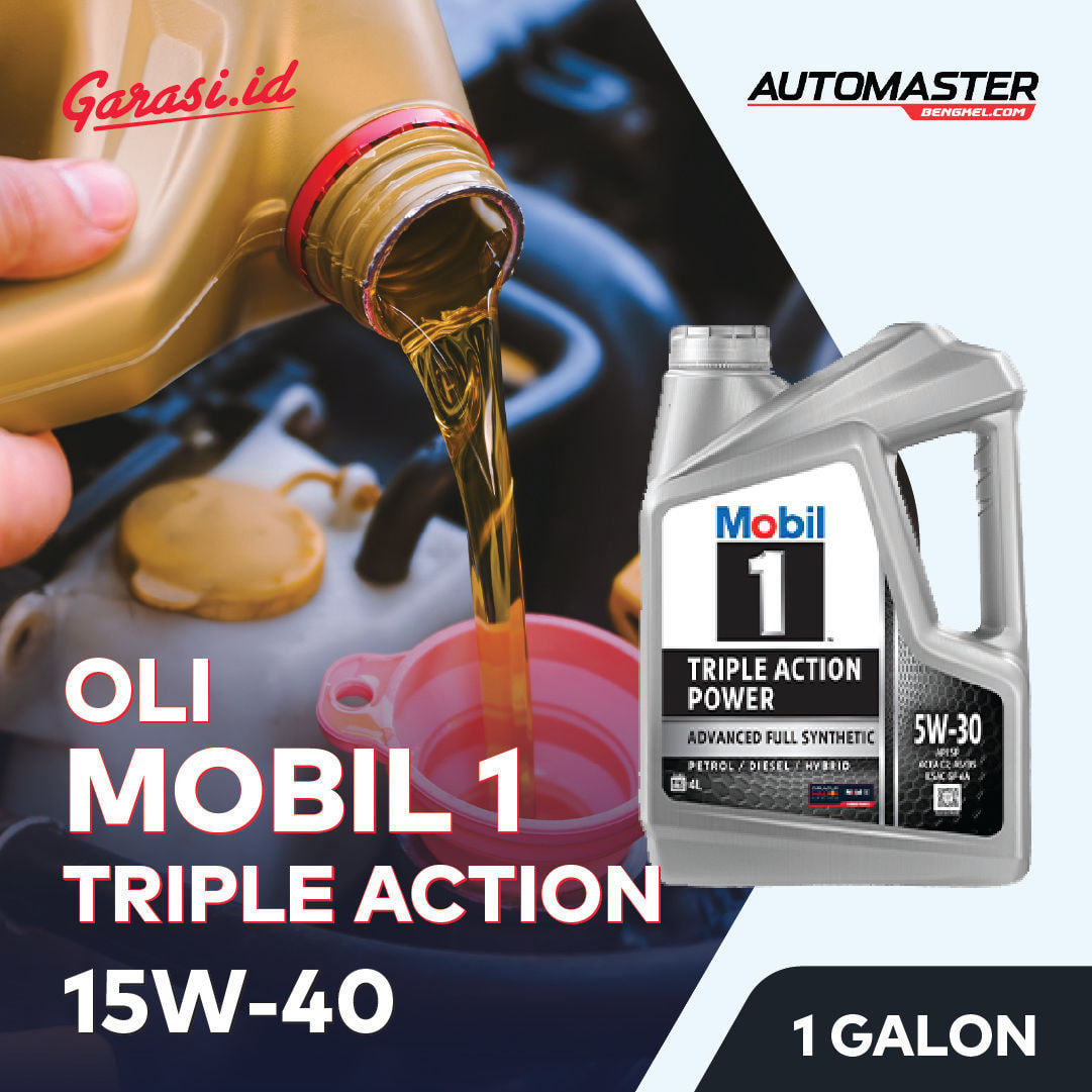 Oli Mobil 1 Triple Action 5W/30 Galon