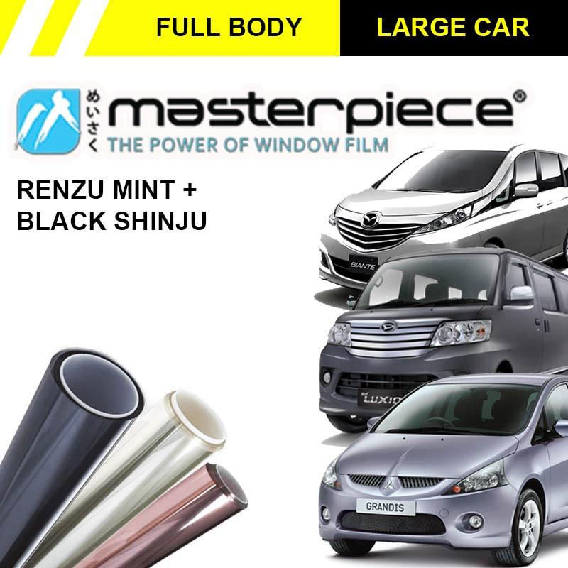 Masterpiece Renzu Mint & Black Shinju Kaca Film Mobil for Large Car [Full Body]
