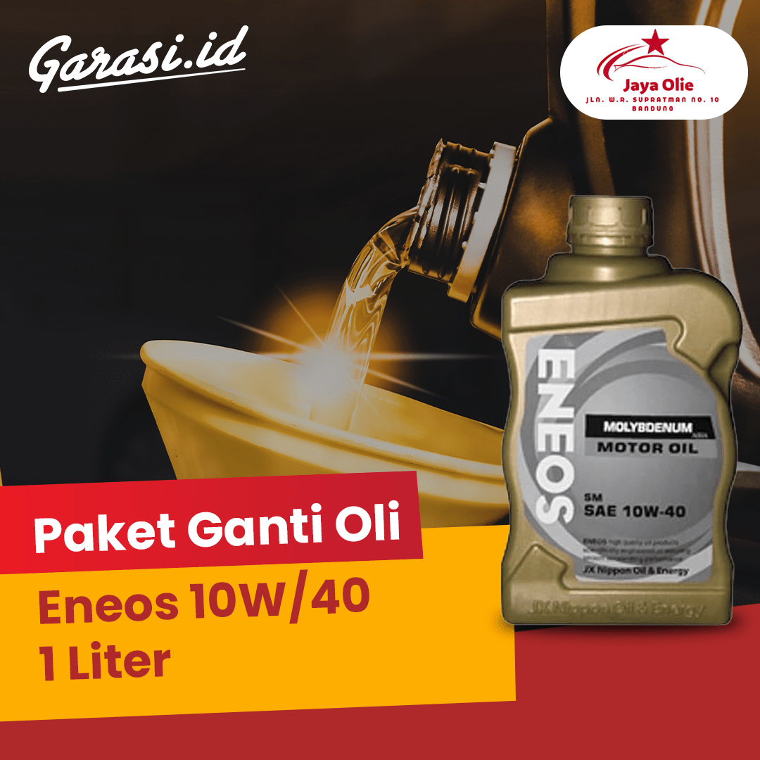 Paket Ganti Oli Eneos 10W/40 1 Liter