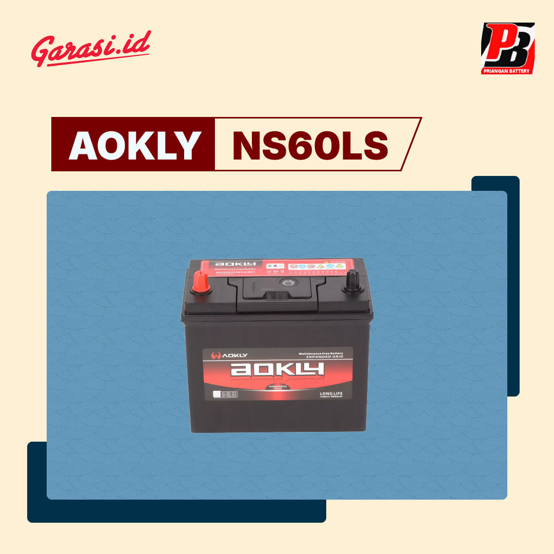 GANTI AKI MOBIL AOKLY NS60LS