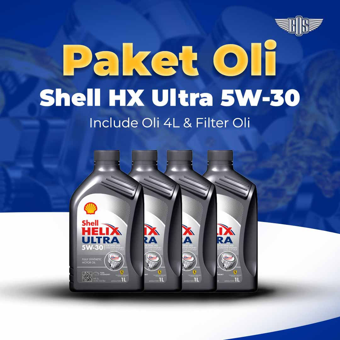 Paket Oli Shell HX Ultra 5W-30