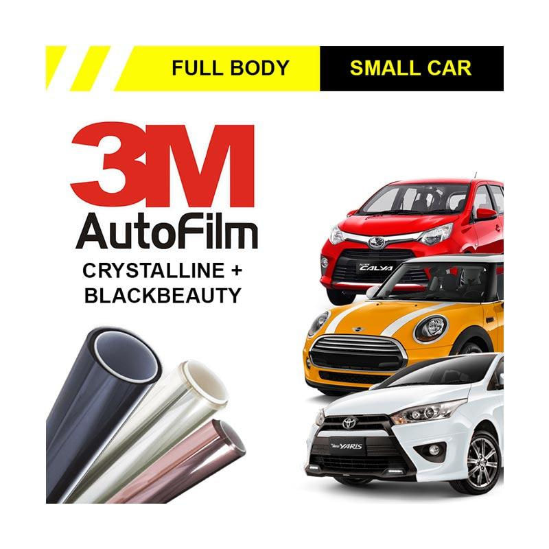 3M Original Blackbeauty + Crystalline Full Body Kaca Film for Small Car