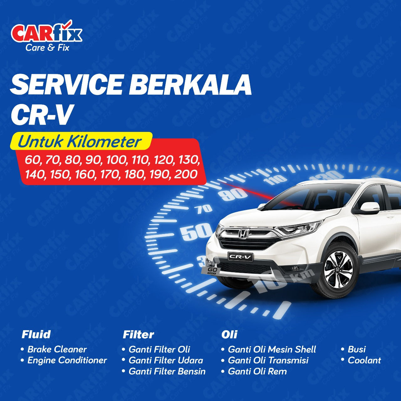 Paket Service Berkala Honda CRV A/T  - Jabodetabek