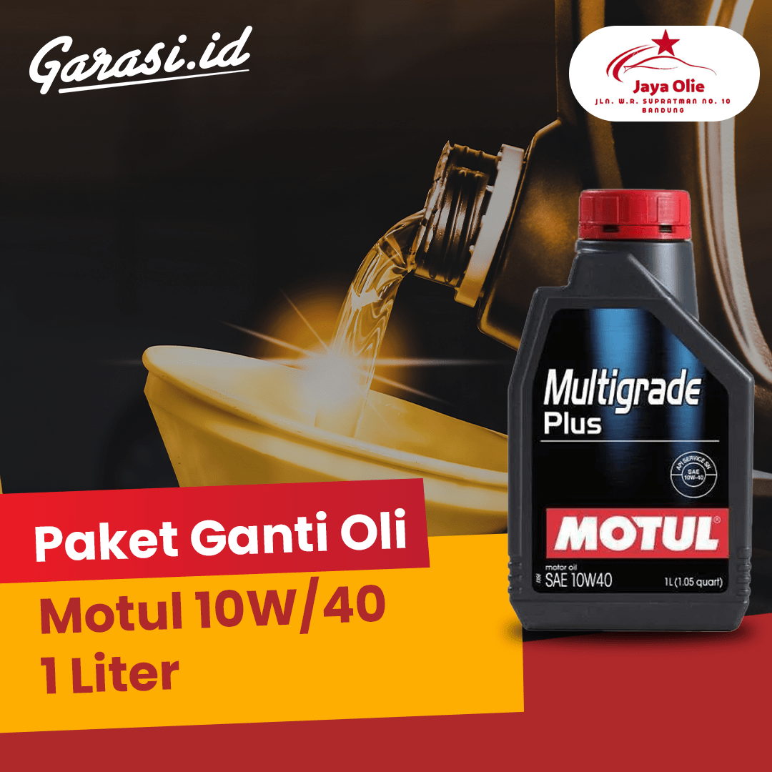 Paket Ganti Oli Motul 10W/40 1 Liter