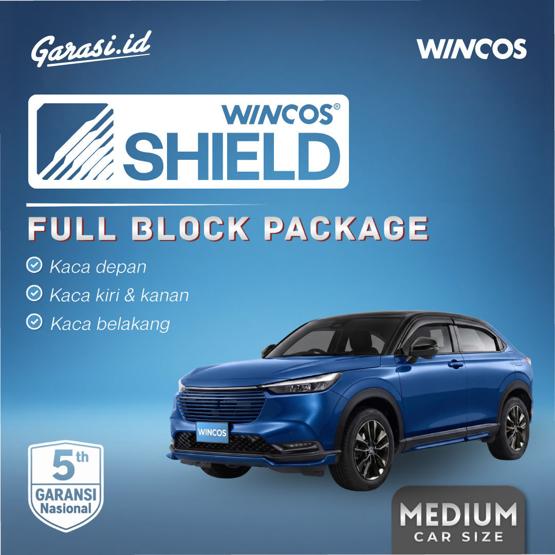 Kaca Film Wincos Full block - Medium Car  HRV, Sealion, Raize,  BMW seri 3, Fronx