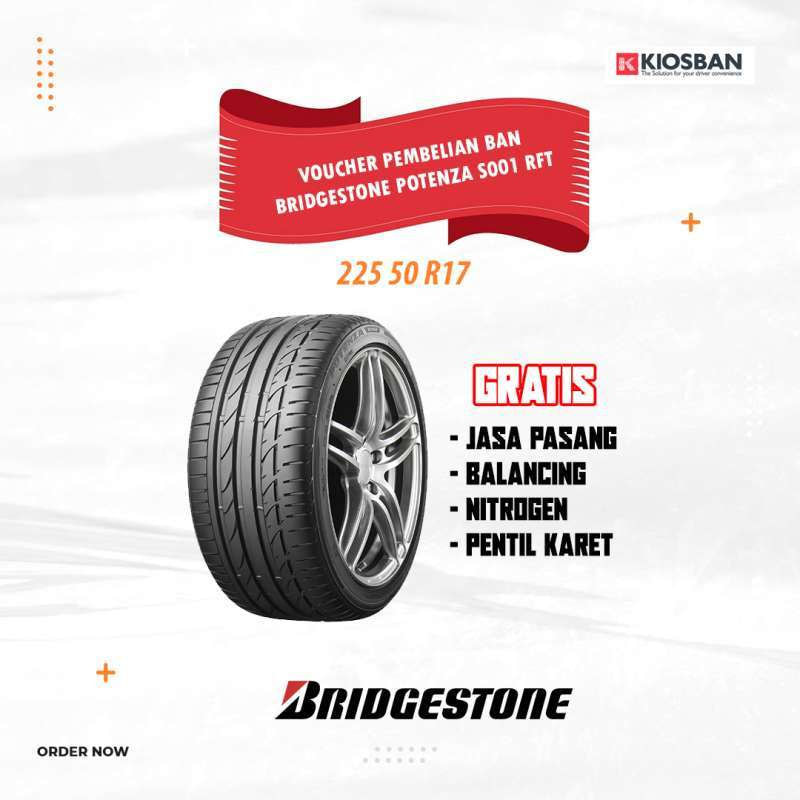 Ban Mobil Bridgestone Potenza S001 RFT 225/50R17