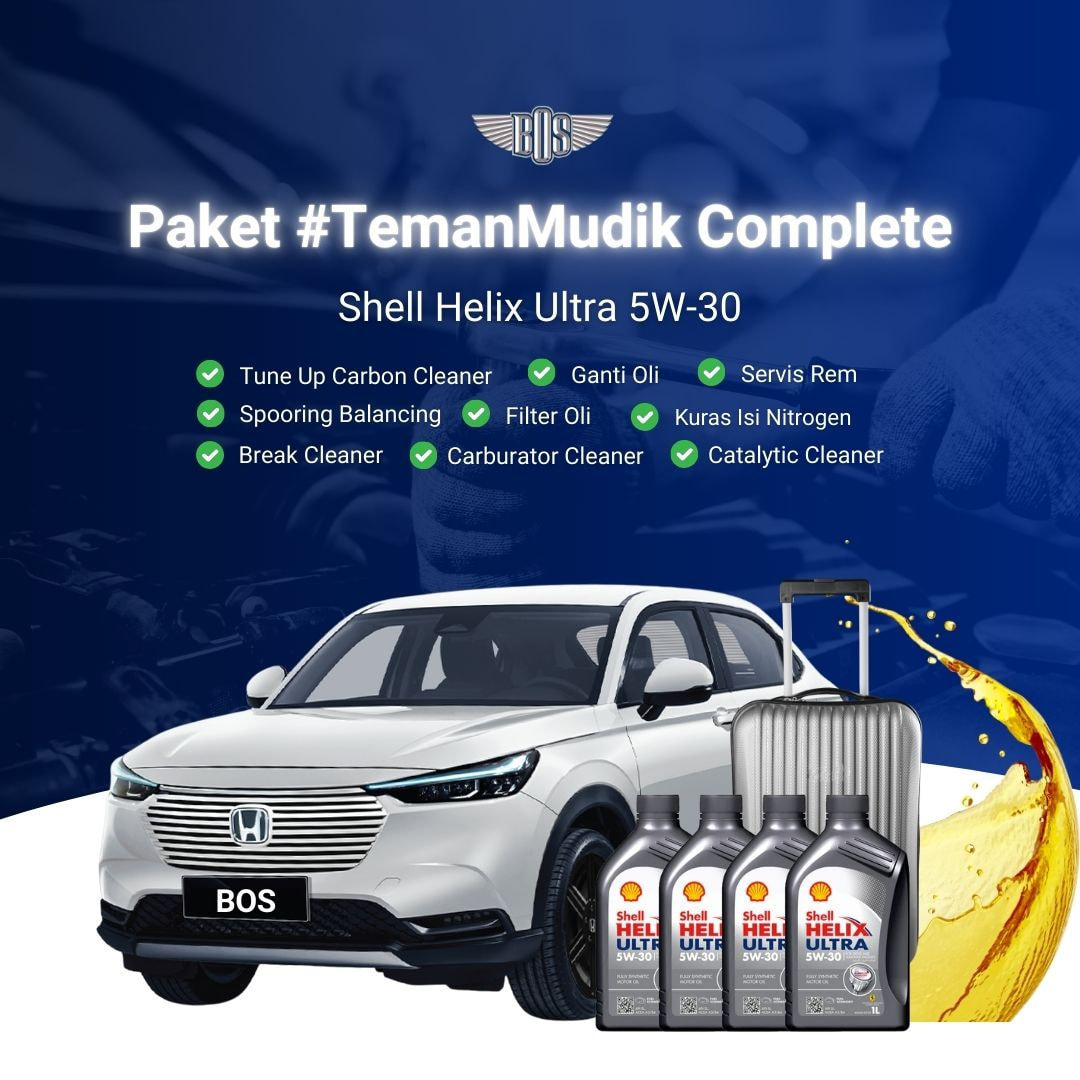 Paket #TemanMudik Complete Shell Helix Ultra 5W-30