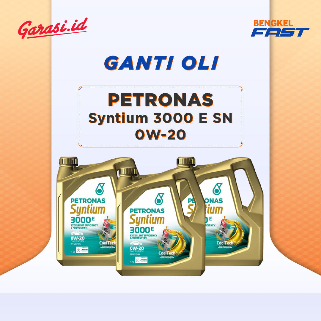 Ganti Oli Petronas Syntium 3000 E SN 0W-20