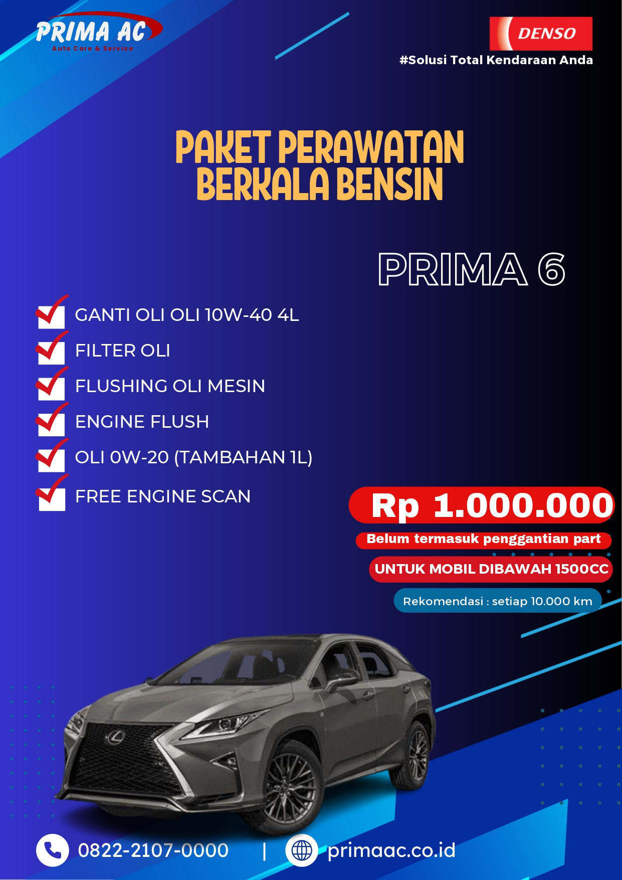 Paket Perawatan Berkala Bensin (PRIMA 6)