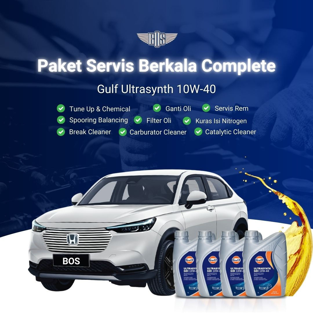 Paket Complete Servis Berkala Gulf 10W-40
