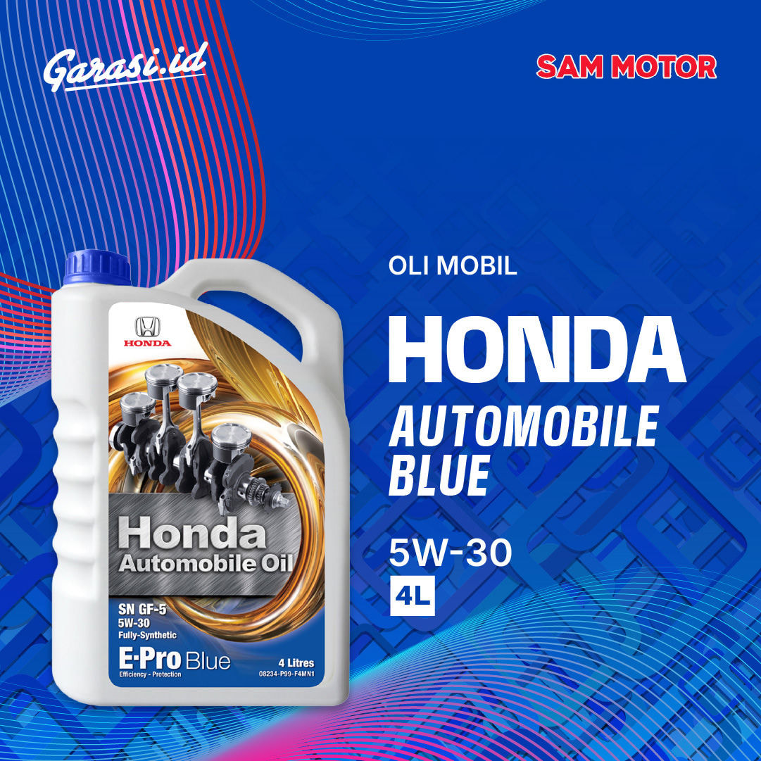 Paket Ganti Oli Honda Automobile blue 5W/30 4L