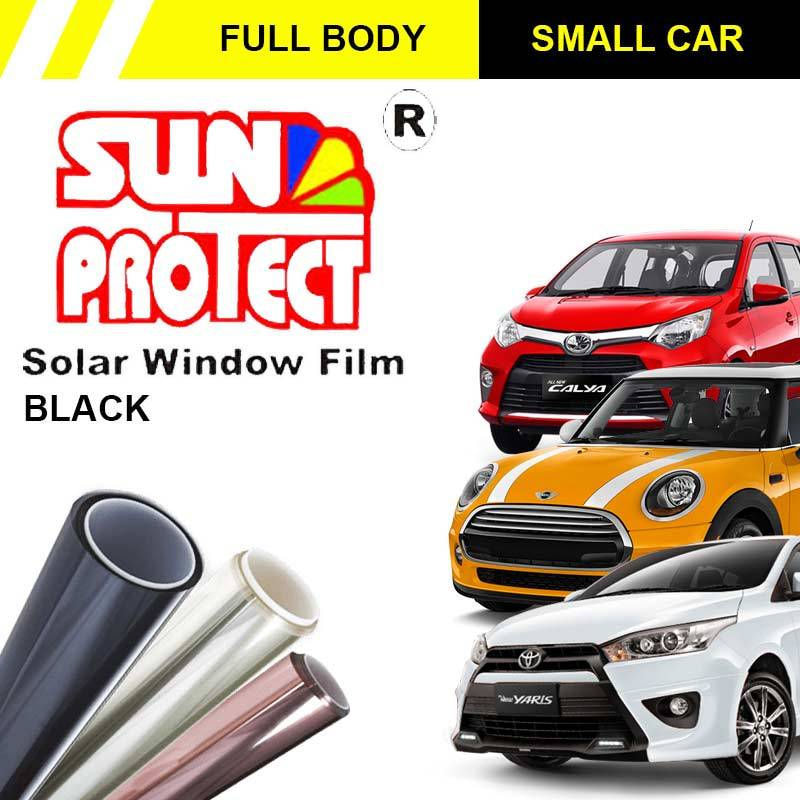 Sun Protect Kaca Film Mobil for Medium Car - Black [Original]