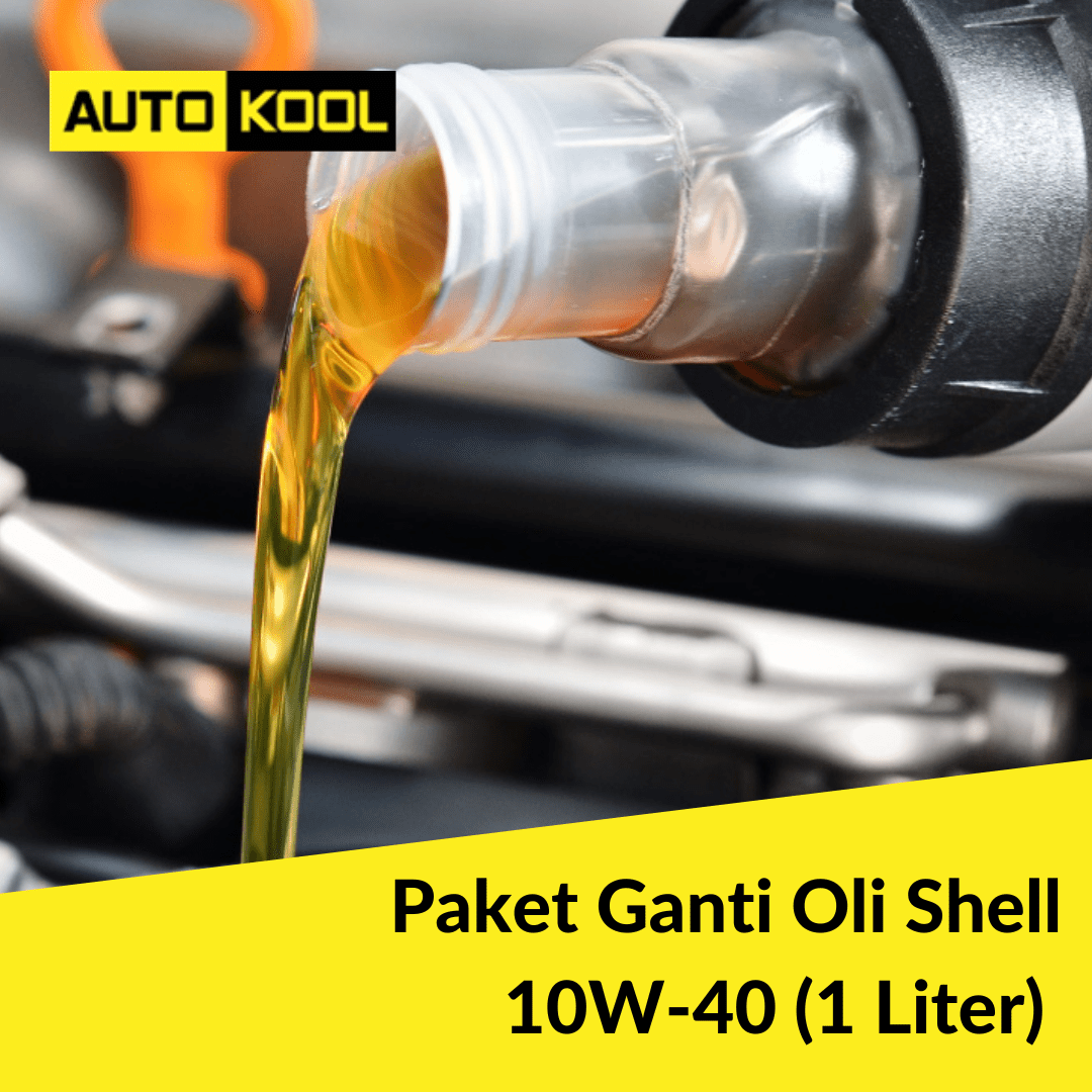 Paket Ganti Oli Shell 10W-40 (1 Liter)