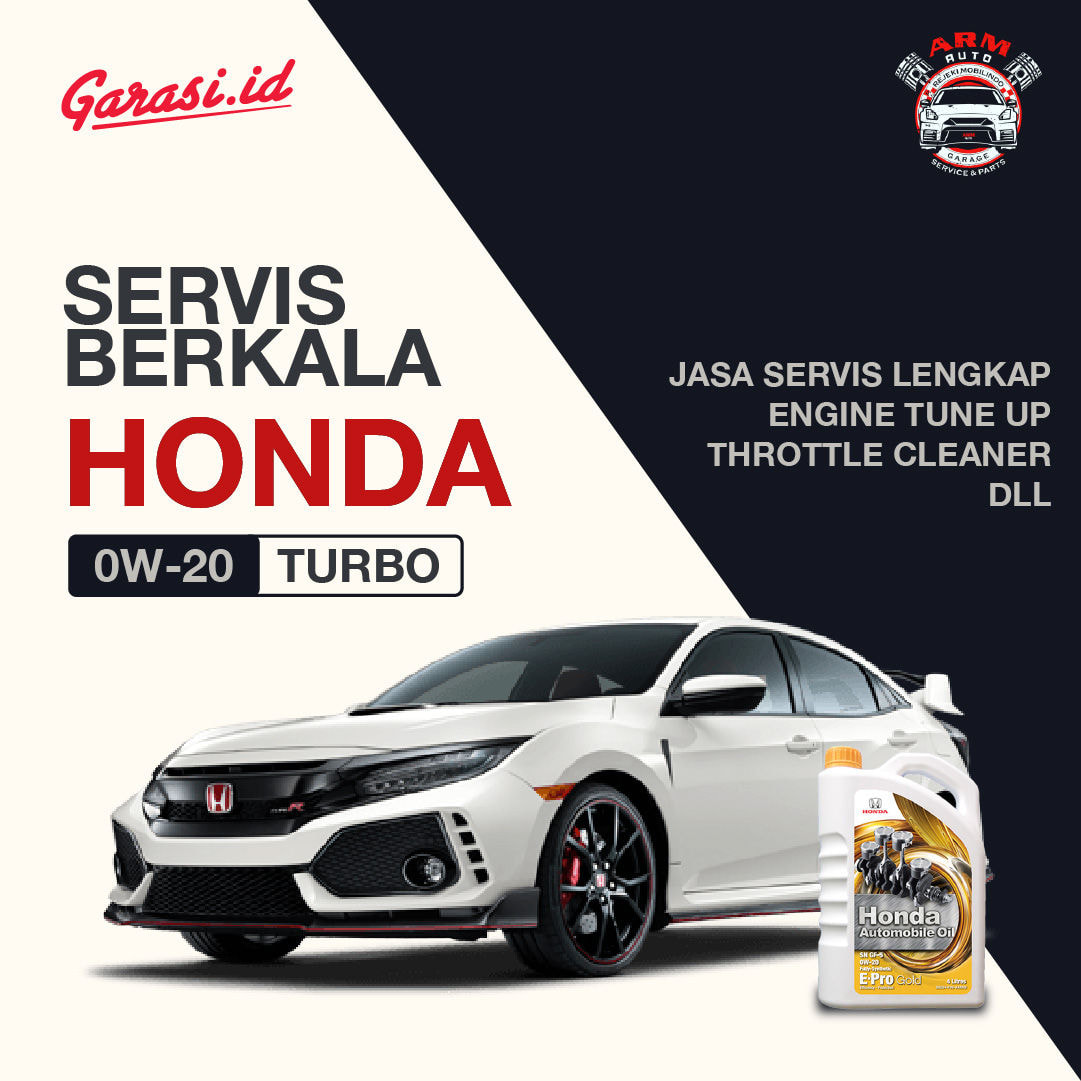 Paket Service Berkala Mobil Honda 0W/20 Turbo