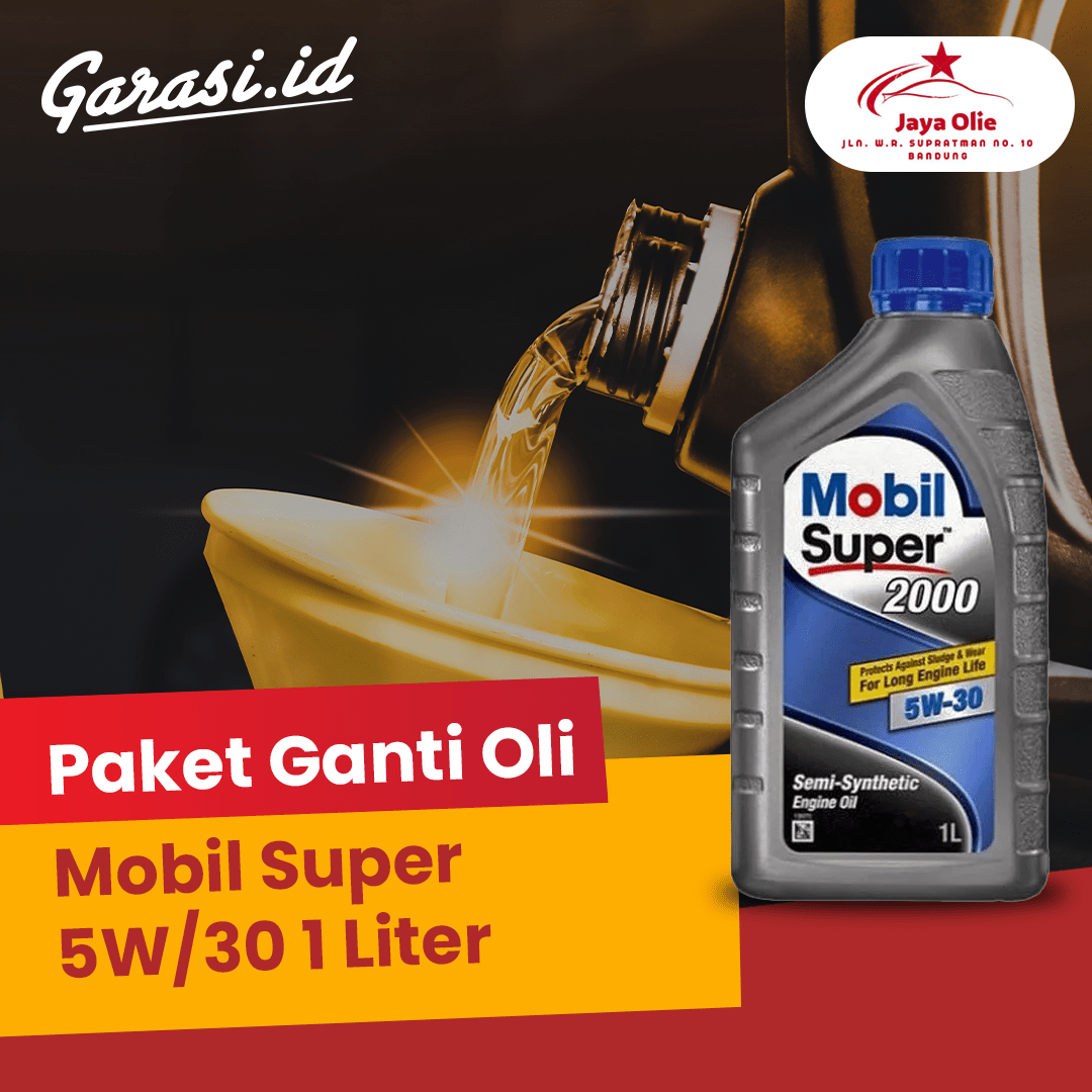 Paket Ganti Oli Mobil Super 5W/30 1 Liter