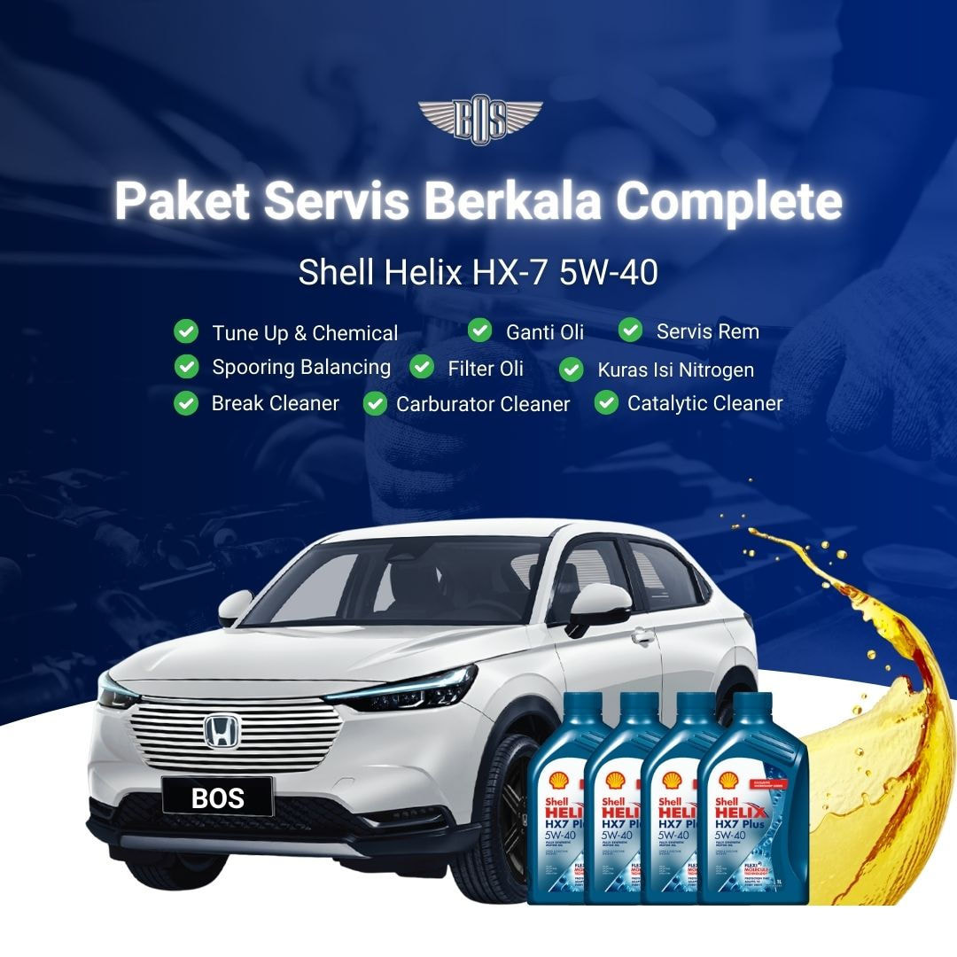 Paket Complete Servis Berkala Shell HX-7 5W-40