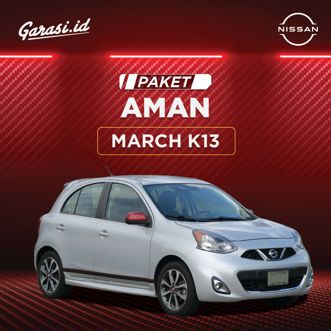 Paket AMAN: Servis Berkala + Clean ruang bakar + Servis rem 4 Roda (Nissan March K13) Paket AMAN: Servis Berkala + Clean ruang bakar + Servis rem 4 Roda (Nissan March K13)