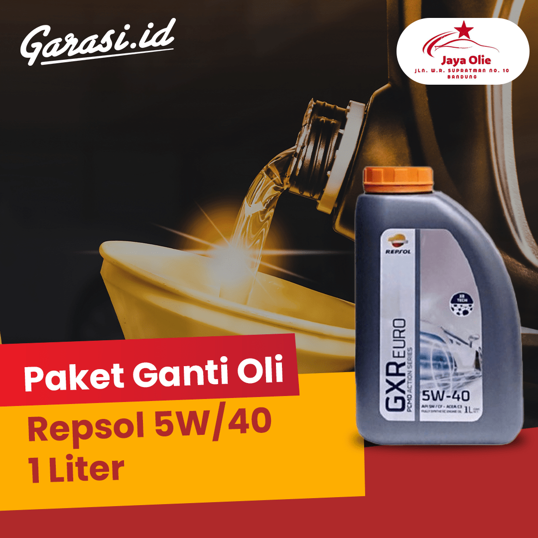 Paket Ganti Oli Repsol 5W/40 1 Liter