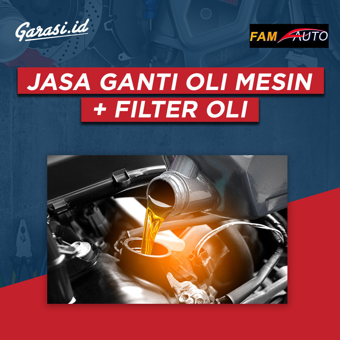 Jasa Ganti Oli Mesin + Filter Oli